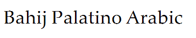 Bahij Palatino Arabic
