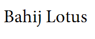 Bahij Lotus