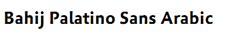 Bahij Palatino Sans Arabic