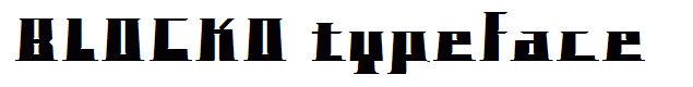 BLOCKO typeface