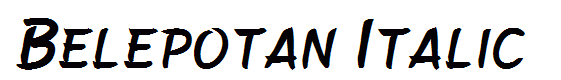 Belepotan Italic