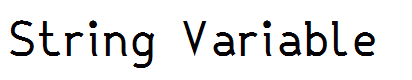 String Variable