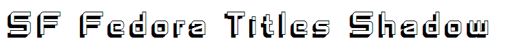 SF Fedora Titles Shadow