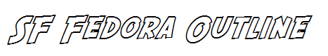 SF Fedora Outline