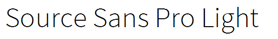 Source Sans Pro Light