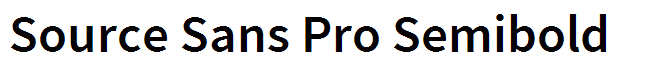 Source Sans Pro Semibold