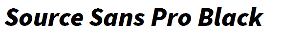 Source Sans Pro Black