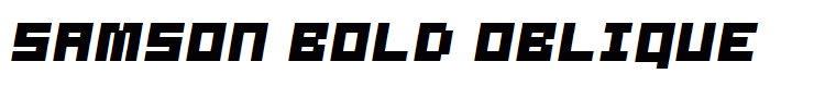 Samson Bold Oblique