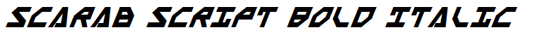 Scarab Script Bold Italic