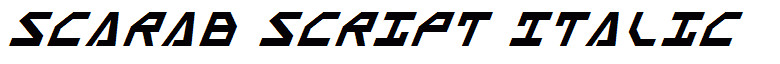Scarab Script Italic