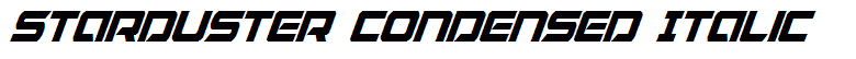 Starduster Condensed Italic