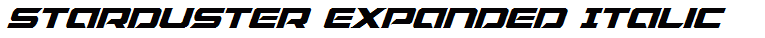 Starduster Expanded Italic