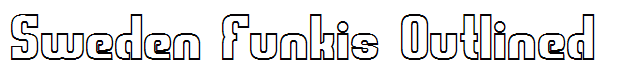 Sweden Funkis Outlined