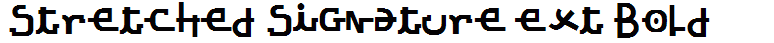 Stretched Signature Ext Bold