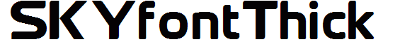 SKYfontThick