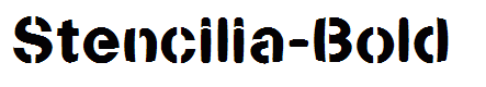 Stencilia-Bold