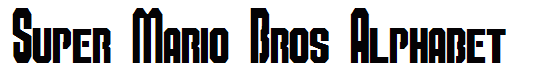 Super Mario Bros Alphabet