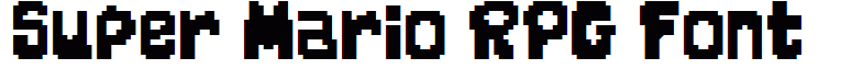 Super Mario RPG Font
