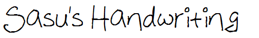 Sasu's Handwriting