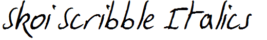 Skoi Scribble Italics
