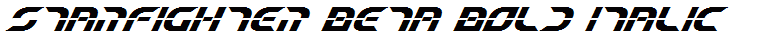 Starfighter Beta Bold Italic