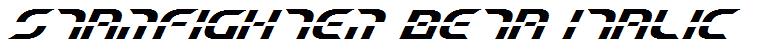 Starfighter Beta Italic
