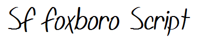 SF Foxboro Script
