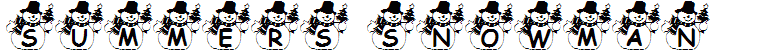 Summers Snowman
