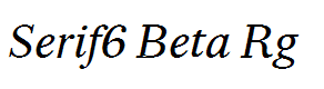 Serif6 Beta Rg