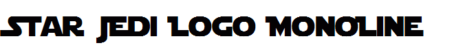 Star Jedi Logo MonoLine