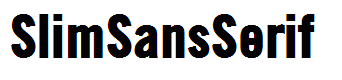 SlimSansSerif