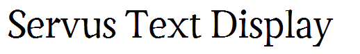 Servus Text Display
