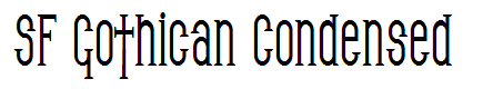 SF Gothican Condensed