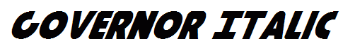 Governor Italic