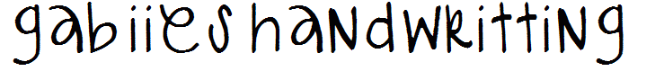 gabiies handwritting