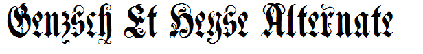 Genzsch Et Heyse Alternate