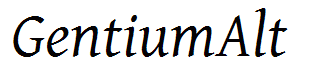 GentiumAlt