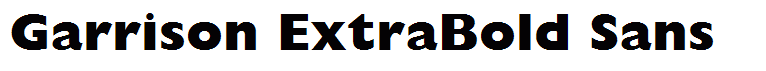 Garrison ExtraBold Sans