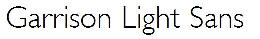 Garrison Light Sans