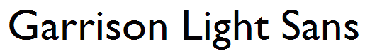 Garrison Light Sans