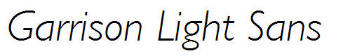 Garrison Light Sans