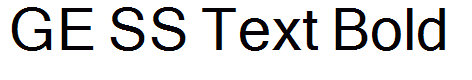 GE SS Text Bold