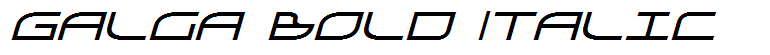 Galga Bold Italic