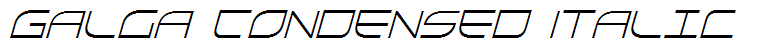 Galga Condensed Italic