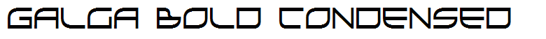 Galga Bold Condensed