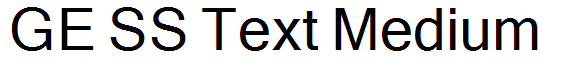 GE SS Text Medium