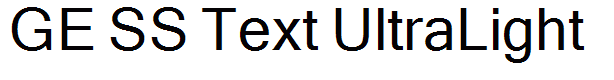 GE SS Text UltraLight