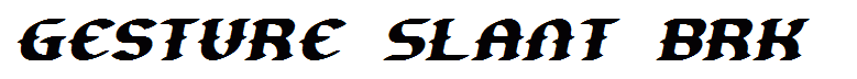 Gesture Slant BRK