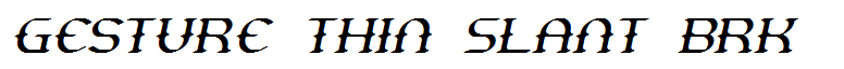 Gesture Thin Slant BRK