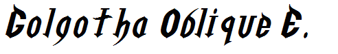 Golgotha Oblique E.